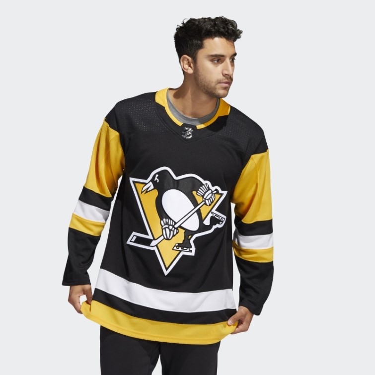 Maillot Adidas Pingouins Home Authentique Noir