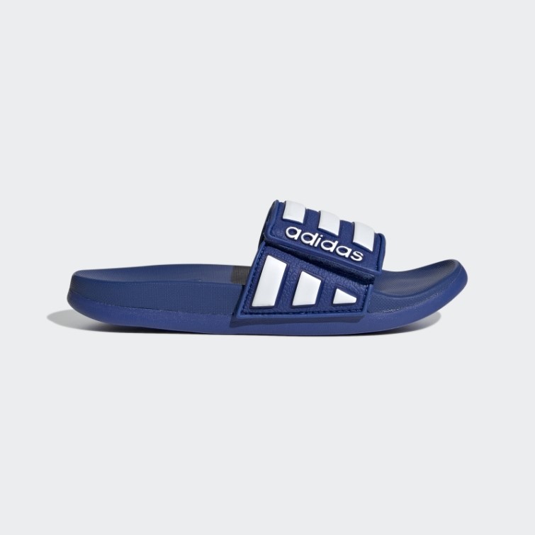 Adidas Adilette Comfort Claquettes Ajustables Bleu Royal