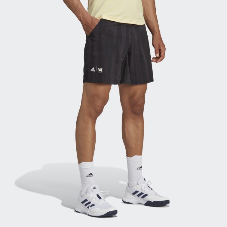 Short De Tennis Graphique New York En Carbone Adidas