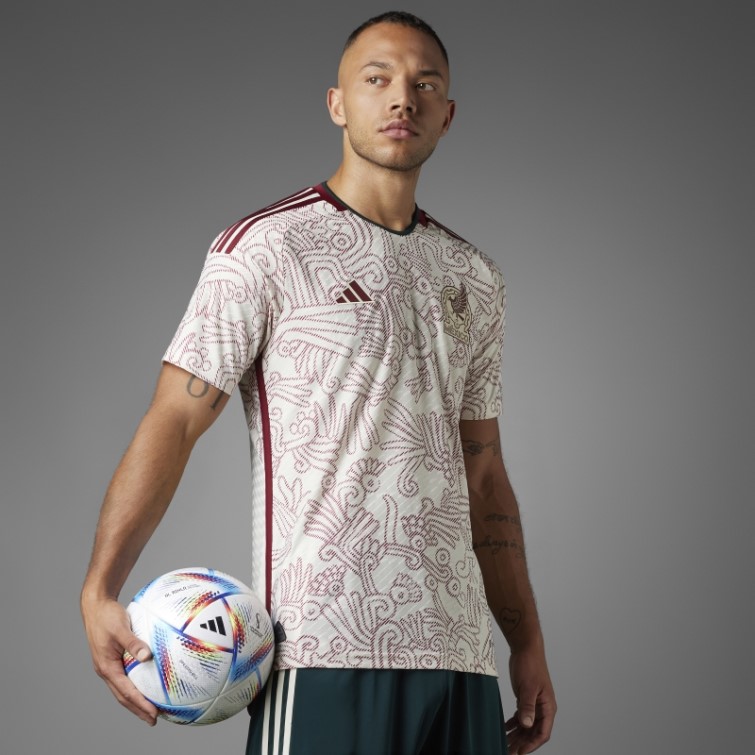 Maillot Adidas Mexique 22 Extérieur Authentique Blanc