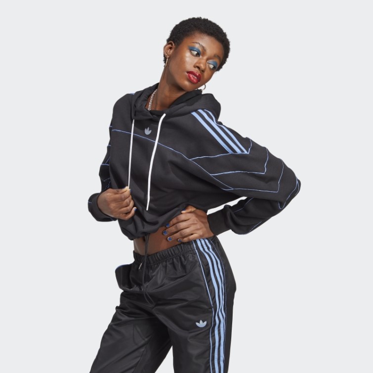 Archive Sweat à Capuche Crop Line Adidas Noir