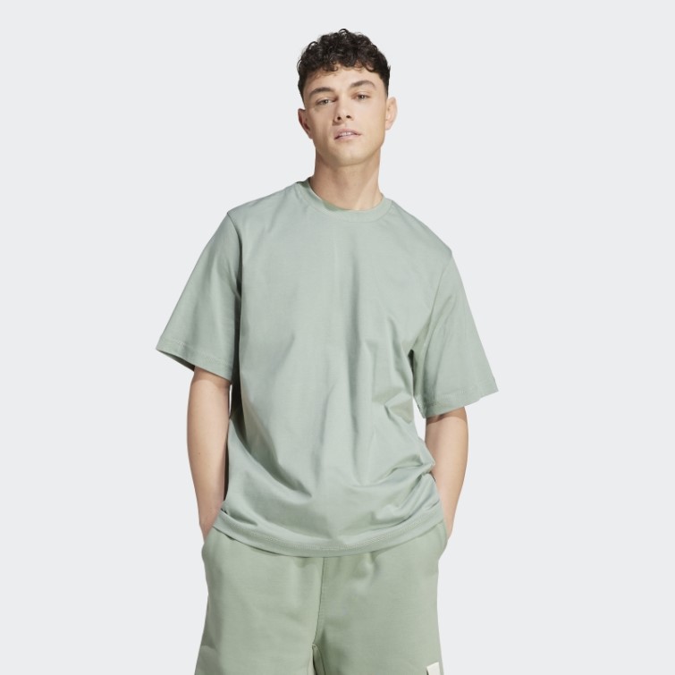 Adidas T-shirt Lounge Vert Argenté