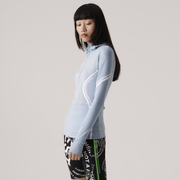 Adidas By Stella Mccartney Truepace Haut à Manches Longues Gris Cendre Mode