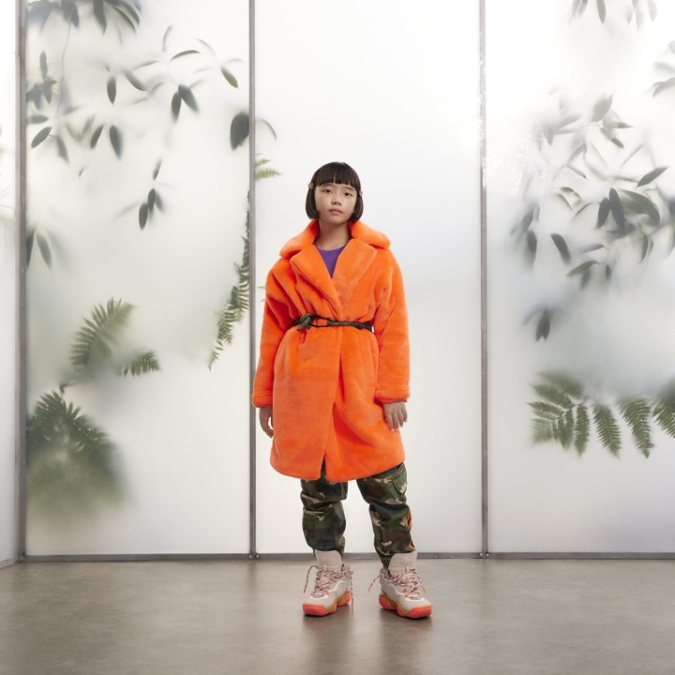 Manteau Fausse Fourrure Orange Adidas
