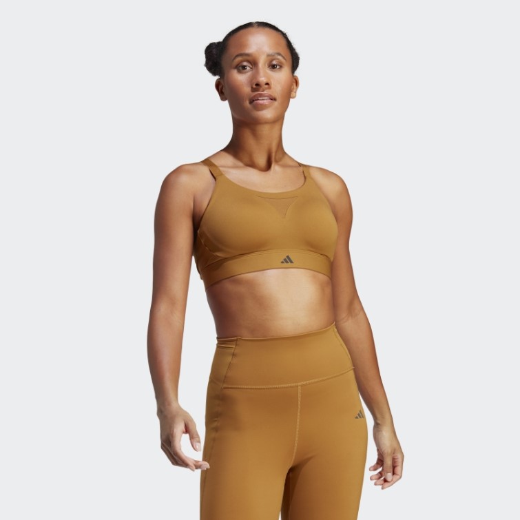 Soutien-gorge à Maintien élevé Tlrd Impact Training Adidas Bronze