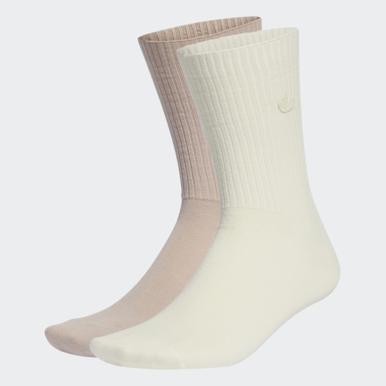 Adidas Premium Essentials Crew Chaussettes 2 Paires Taupe