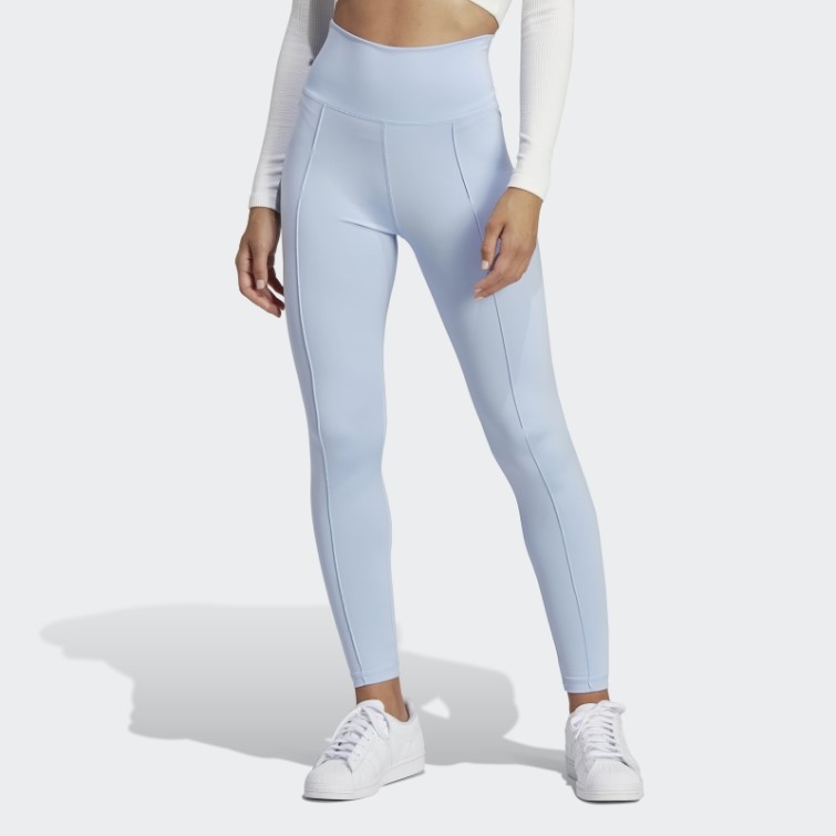 Adidas Collants Nervurés Bleus Dawn Premium Essentials