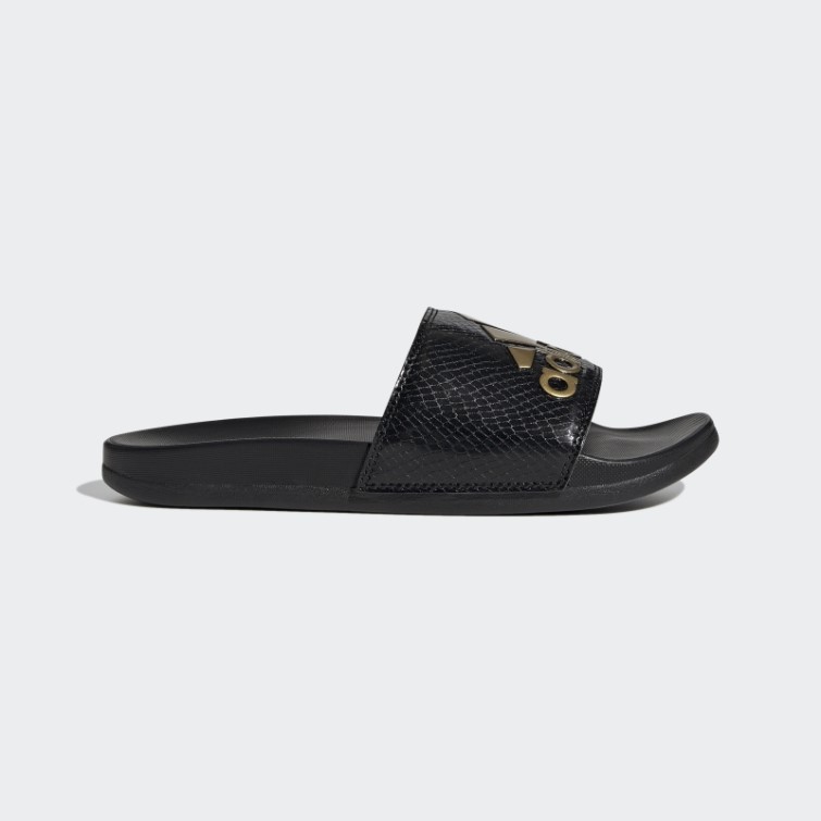 Adidas Adilette Comfort Claquettes Métalliques Dorées