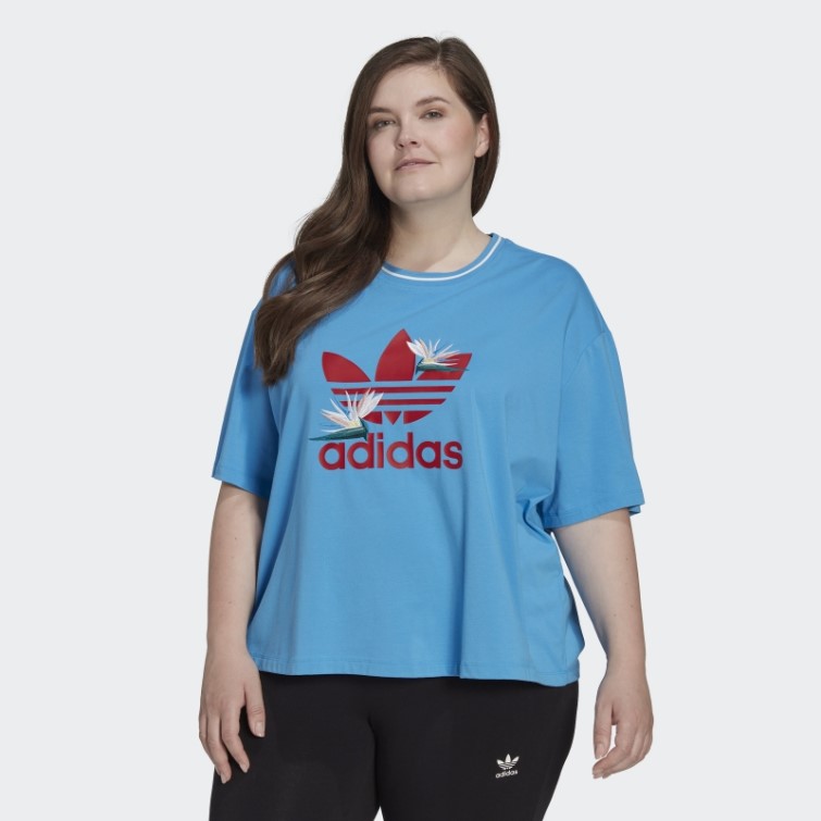 T-shirt Ample Bleu Thebe Magugu (grande Taille) Adidas