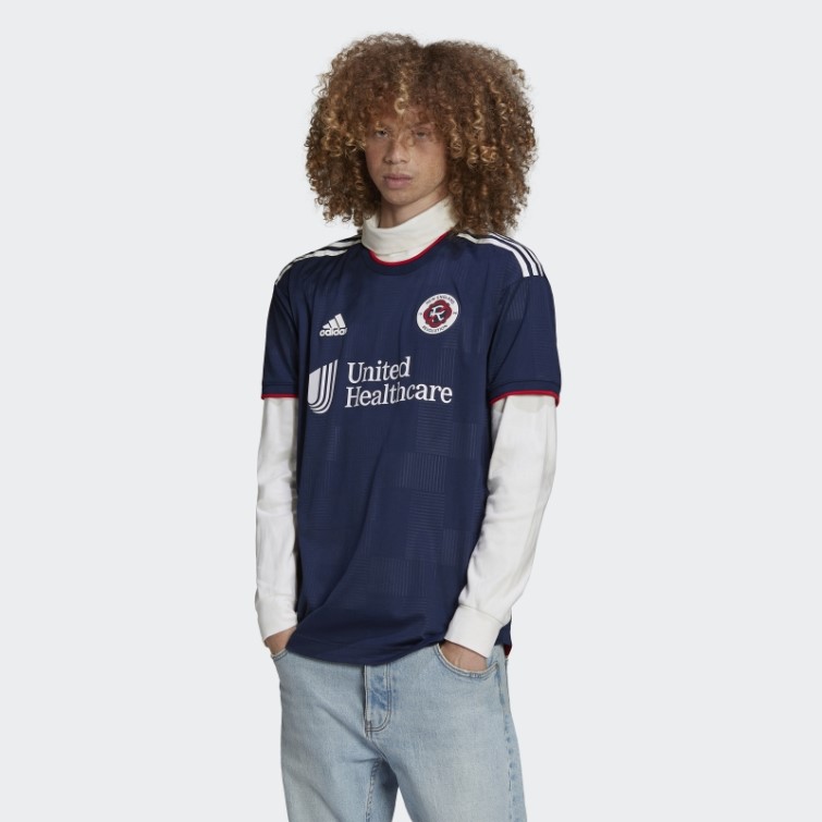 Adidas Night Indigo New England Revolution 22/23 Maillot Authentique Domicile