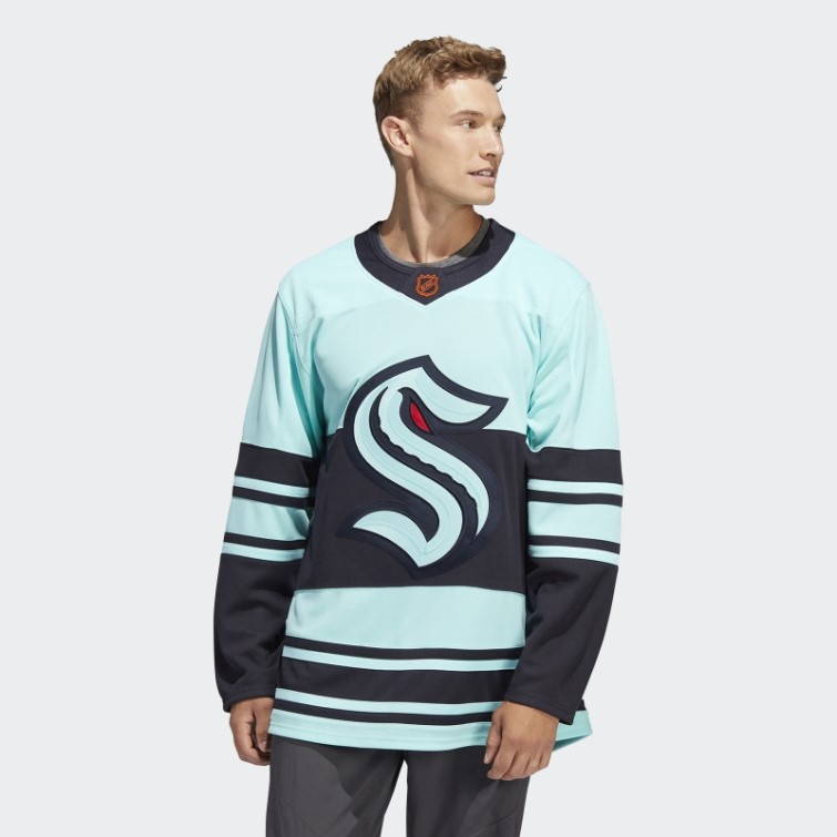 Maillot Adidas Kraken Authentique Revers Motmark Rétro énergie Aqua