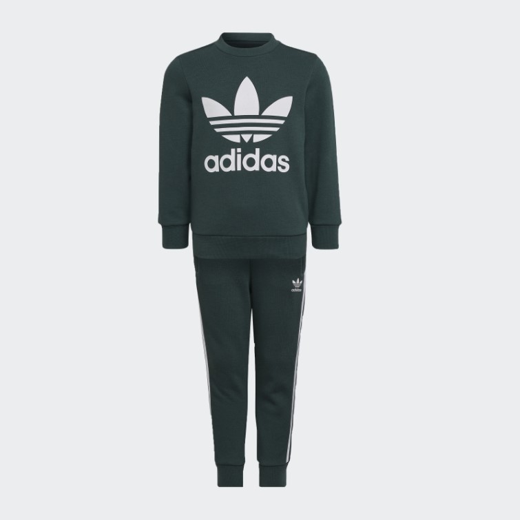 Adidas Adicolor Crew Set Vert Minéral