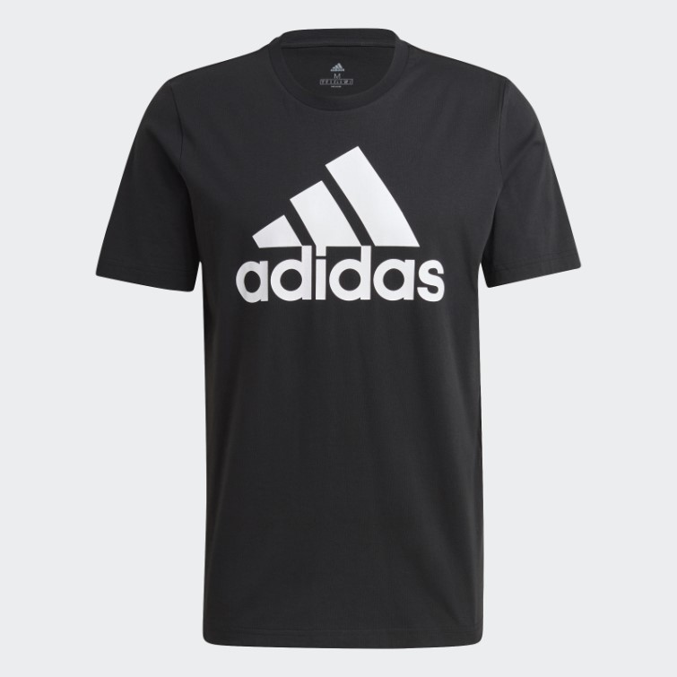 T-shirt Adidas Essentials Noir à Gros Logo