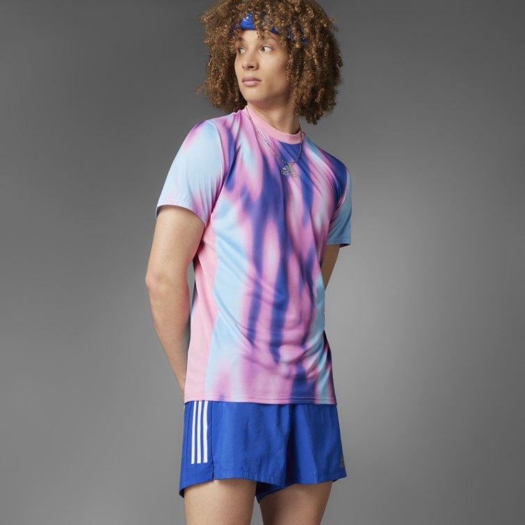 T-shirt Bleu Cassé La Norme Adidas