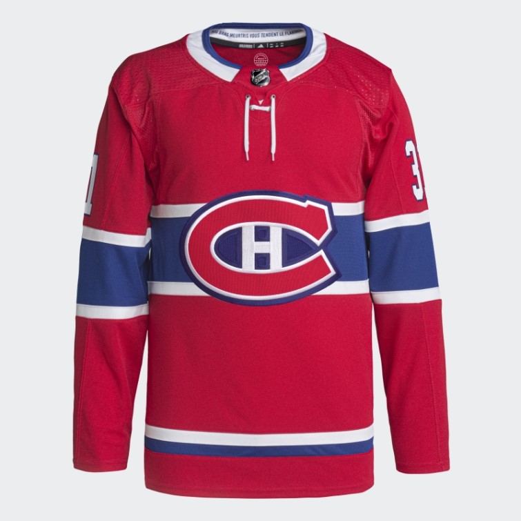 Chandail Aeroready De Hockey Sur Glace De La Nhl Adidas Canadiens Rouge
