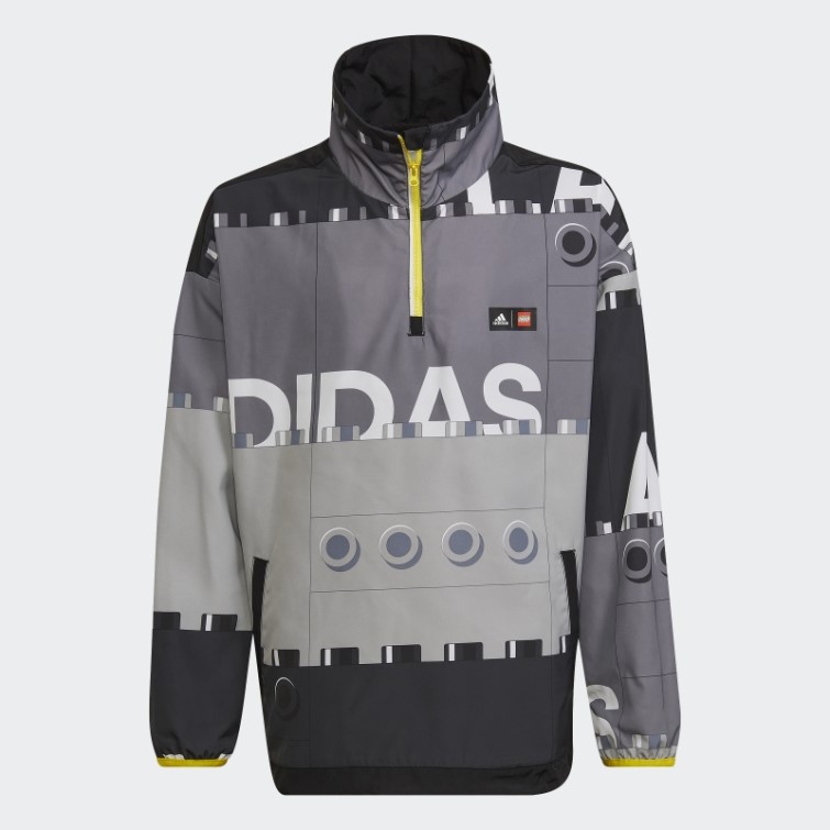 Coupe-vent Demi-zip Adidas X Classic Lego Mode Noir