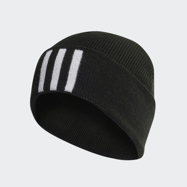 Bonnet Noir 3 Bandes Adidas
