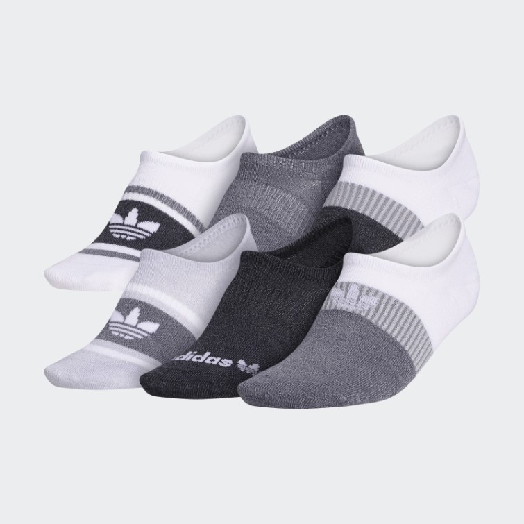 Chaussettes Super Invisibles Superlite Dégradées 6 Paires Blanc Adidas