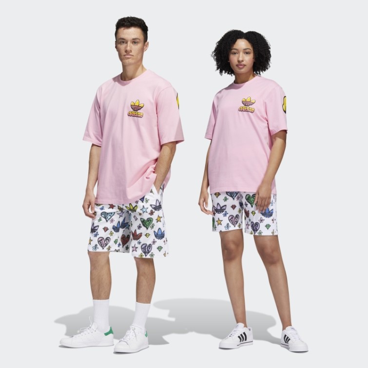 Short Adidas Jeremy Scott Monogram Blanc (non Genré)