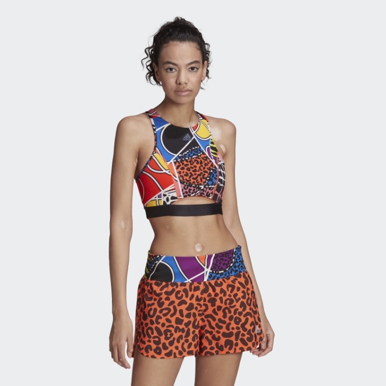 Soutien-gorge à Maintien Moyen Adidas Rich Mnisi Orange Vrai