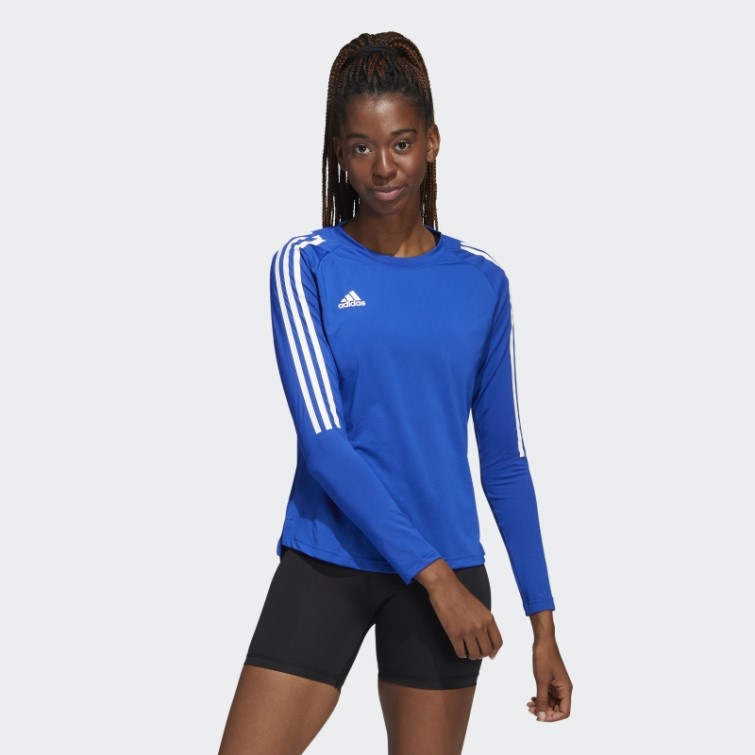 Adidas Maillot Manches Longues Hilo Bleu Royal