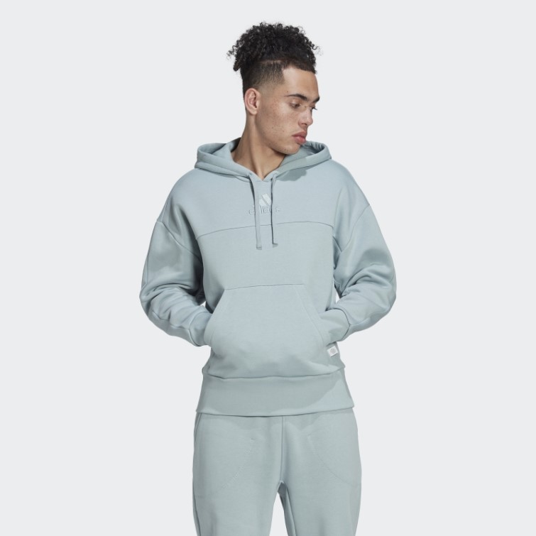 Adidas Studio Lounge Fleece Sweat à Capuche Gris