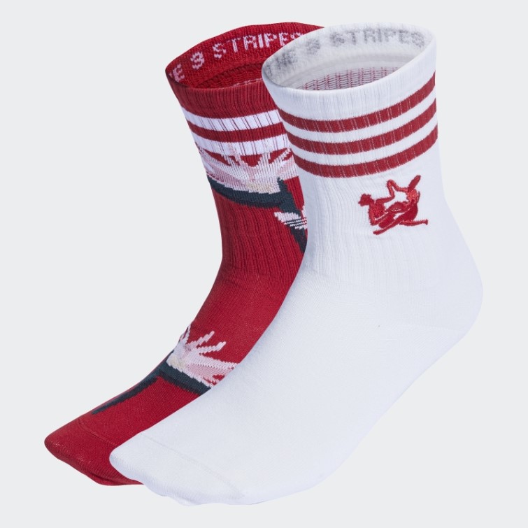 Chaussettes Adidas Thebe Magugu Crew Blanches 2 Paires