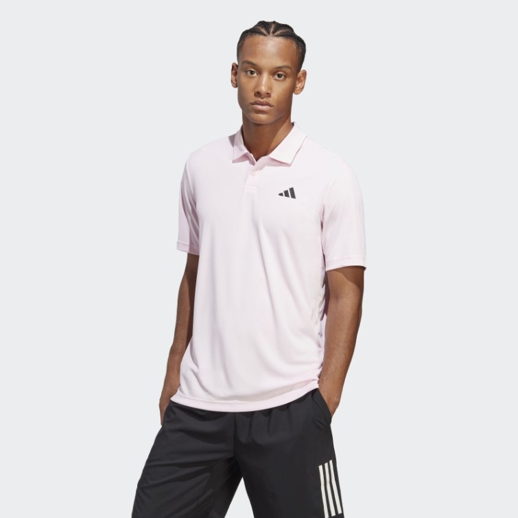 Polo De Tennis Club 3 Bandes Rose Adidas