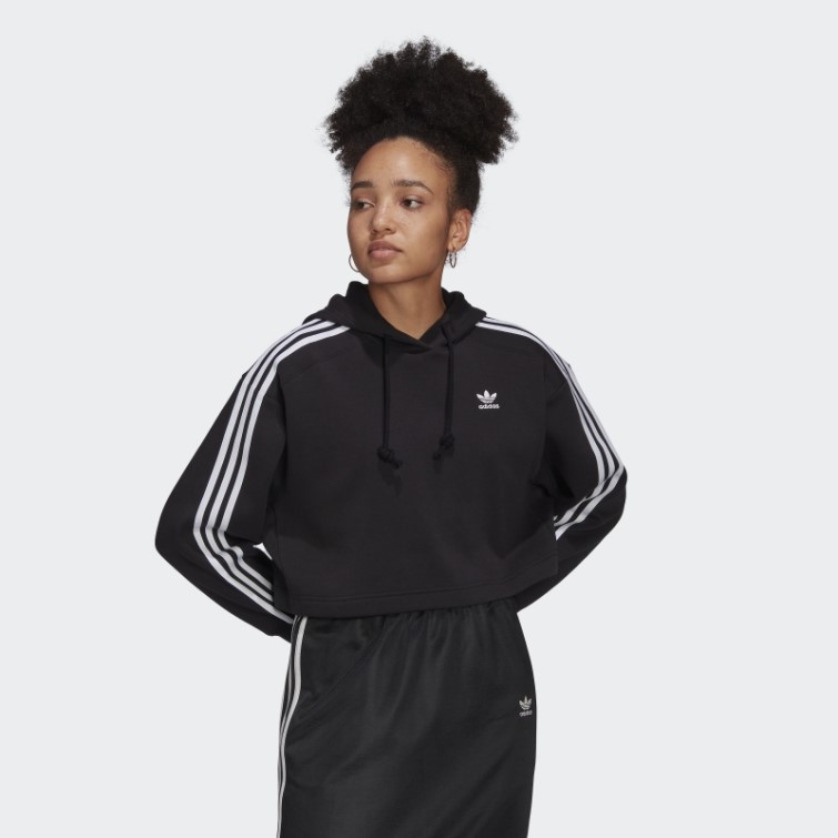Adidas Adicolor Classics Sweat à Capuche Court Noir