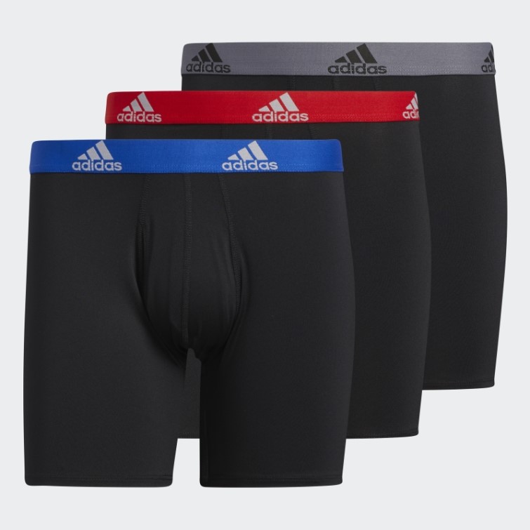 Boxer Performance Noir 3 Paires Adidas