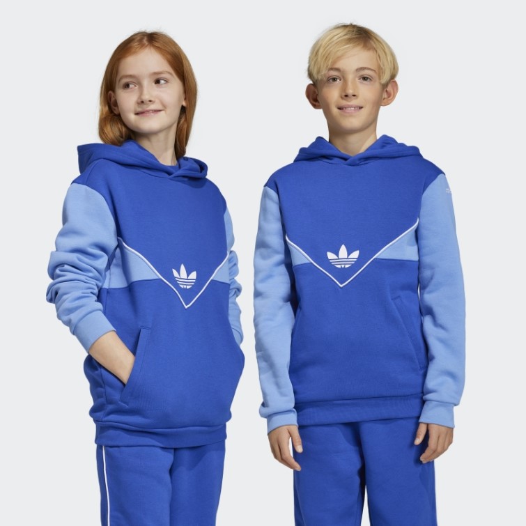 Sweat à Capuche Bleu Adidas Adicolor