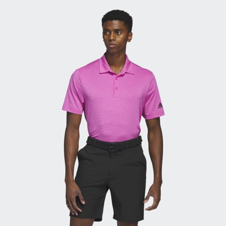 Adidas Fuchsia Mel Ultimate365 Polo Chiné