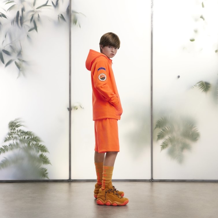 Sweat à Capuche Polaire Adidas Orange