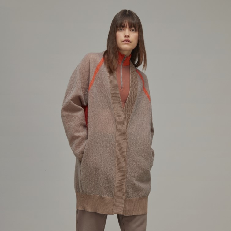 Adidas Y-3 Cardigan Classique En Maille Transparente