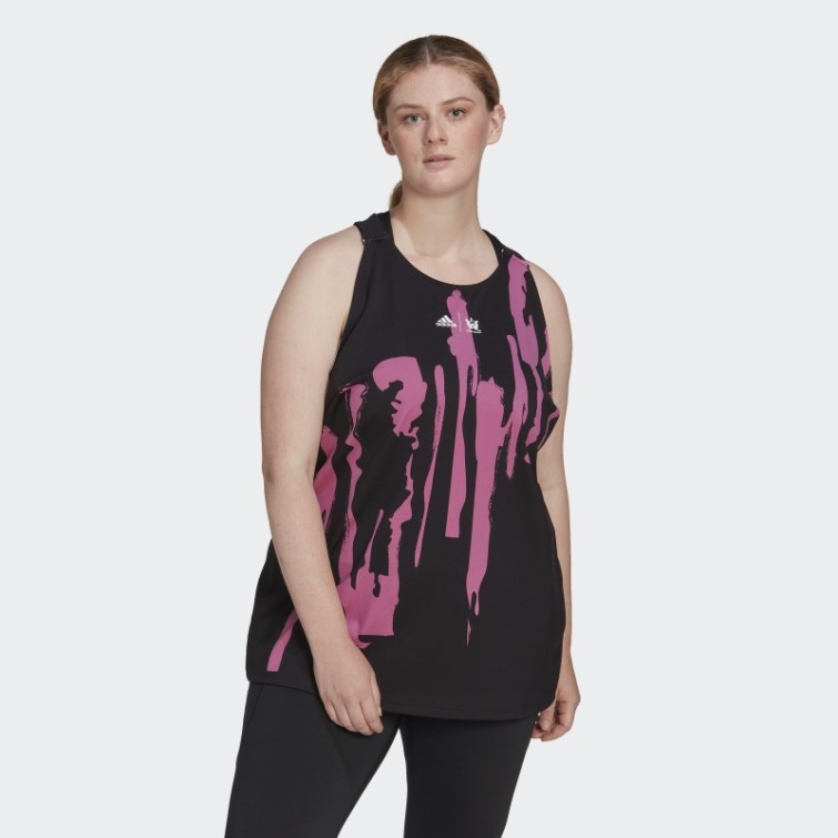 Adidas X Thebe Magugu Tennis New York Débardeur En Y (taille Plus) Noir Fashion