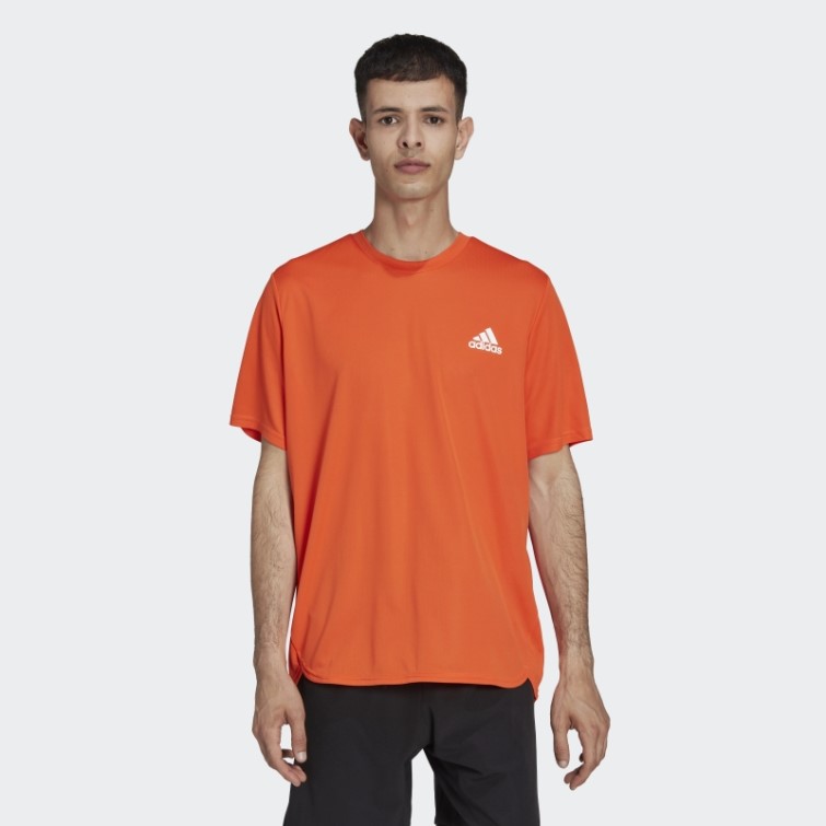 Adidas Aeroready Conçu Pour Le Mouvement Tee Orange