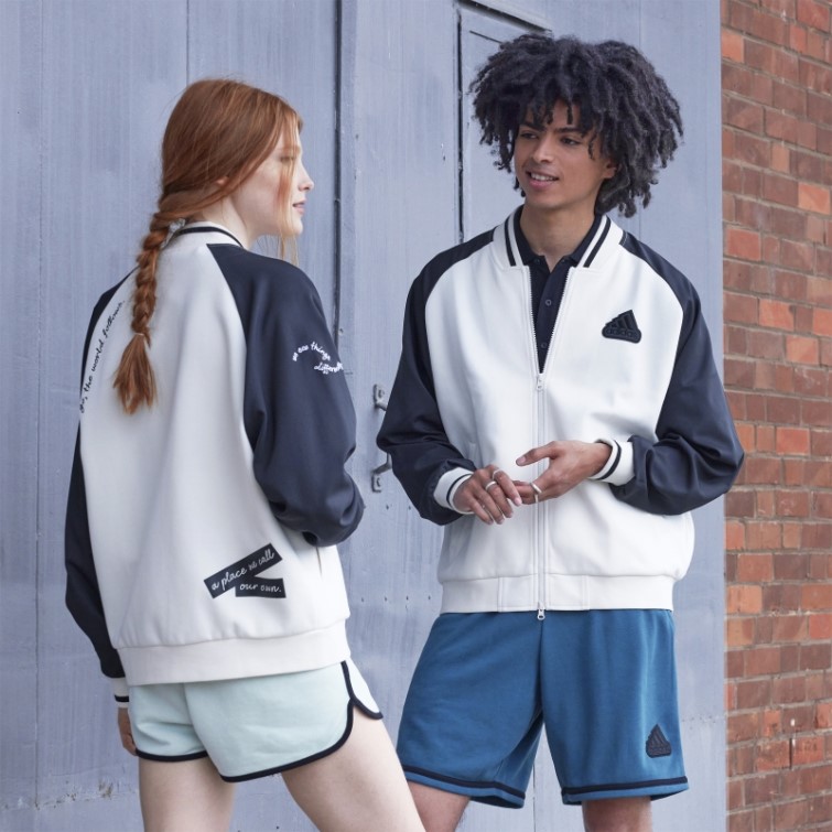 Adidas Blouson Aviateur Imprimé (non Genré) Blanc