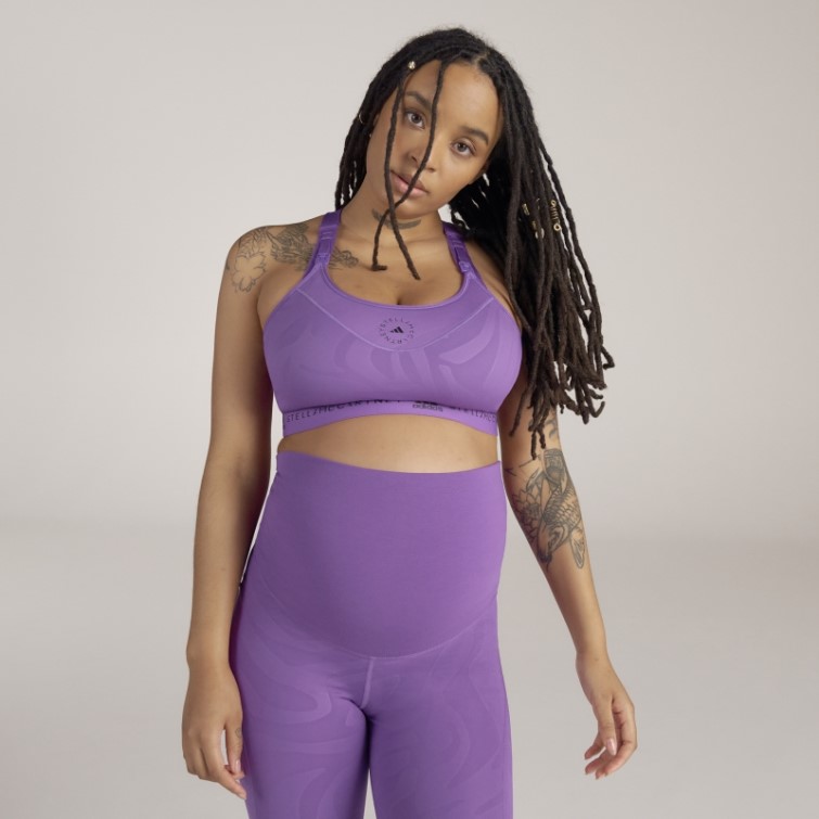 Adidas By Stella Mccartney Soutien-gorge D'allaitement à Maintien élevé Violet