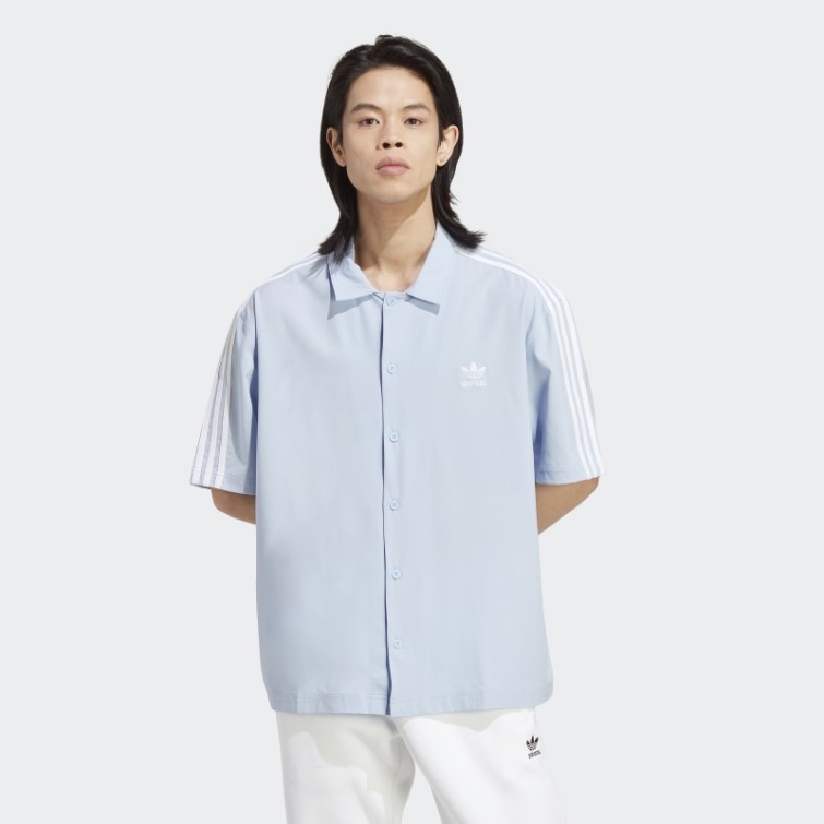 Tee Shirt Adicolor Classics Adidas Bleu Aube
