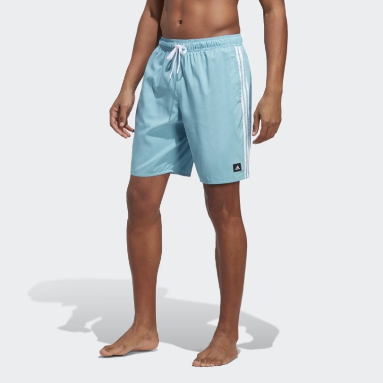 Adidas 3-stripes Clx Short De Bain Bleu