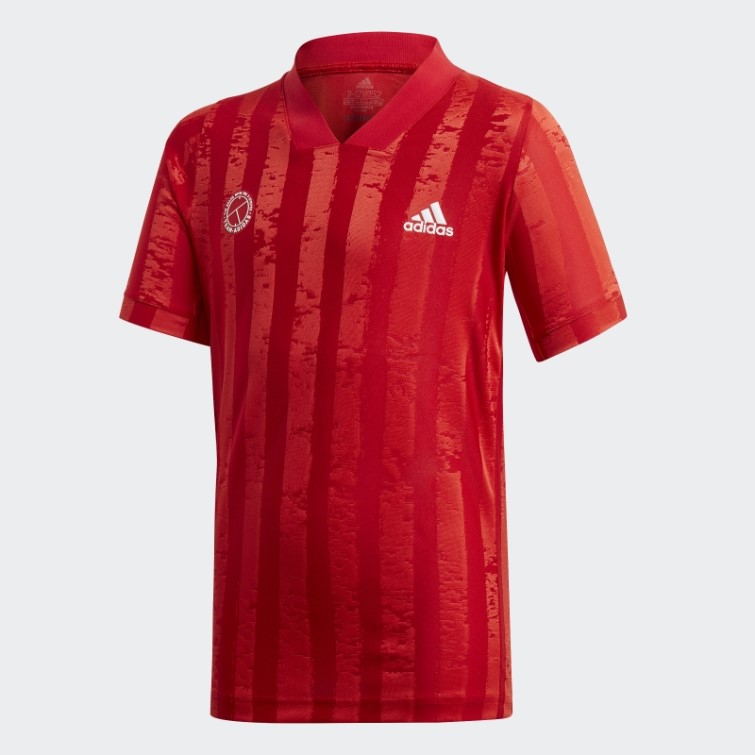T-shirt De Tennis Freelift Garçon Adidas écarlate