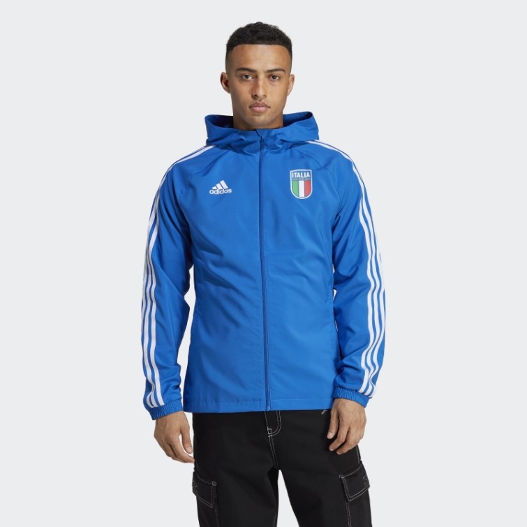 Coupe-vent Adidas Bleu Italie