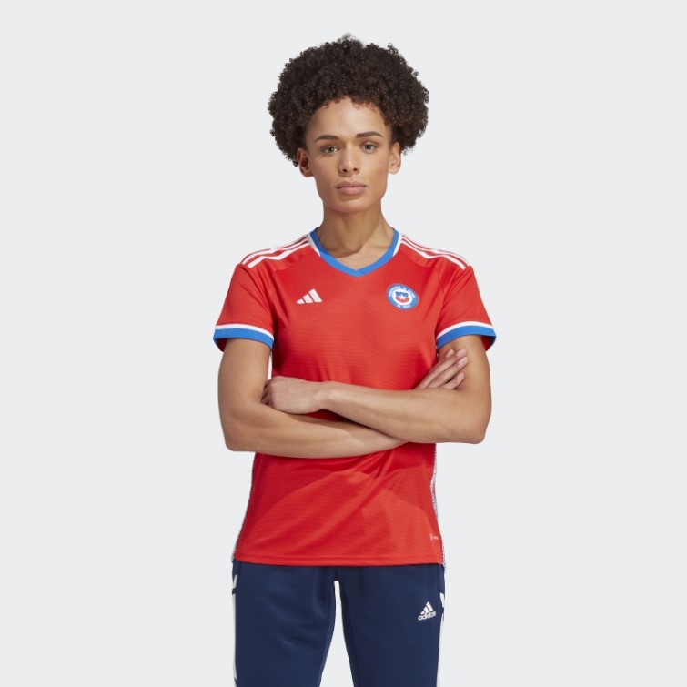 Maillot Domicile Chili 22 Adidas Rouge