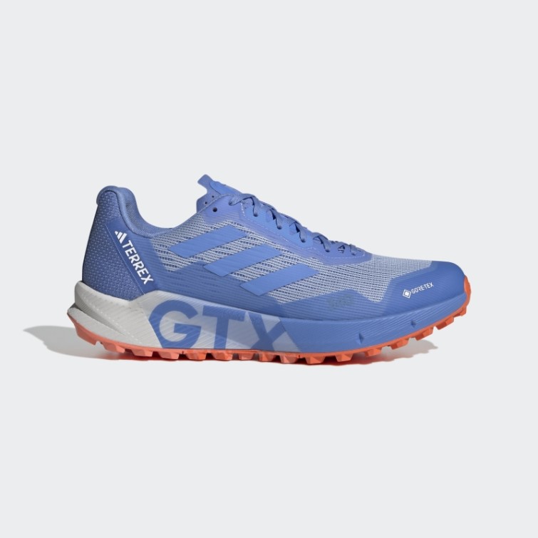 Bleu Terrex Agravic Flux Gore-tex Trail Chaussures De Course 2.0 Adidas