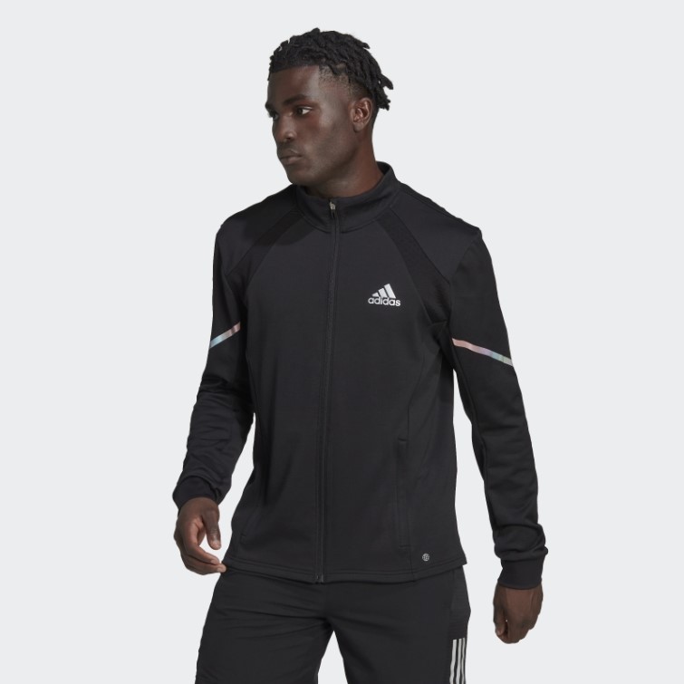 Veste En Maille à Fermeture éclair Pour Tous Les Jours Adidas Noir