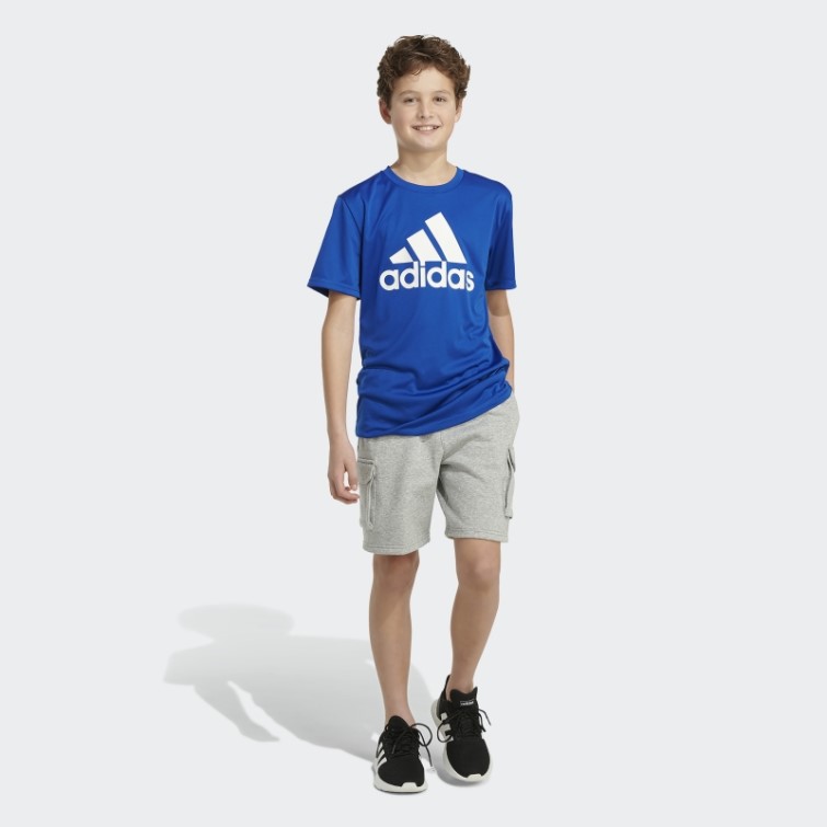 Short Cargo Polaire Gris Moyen Adidas