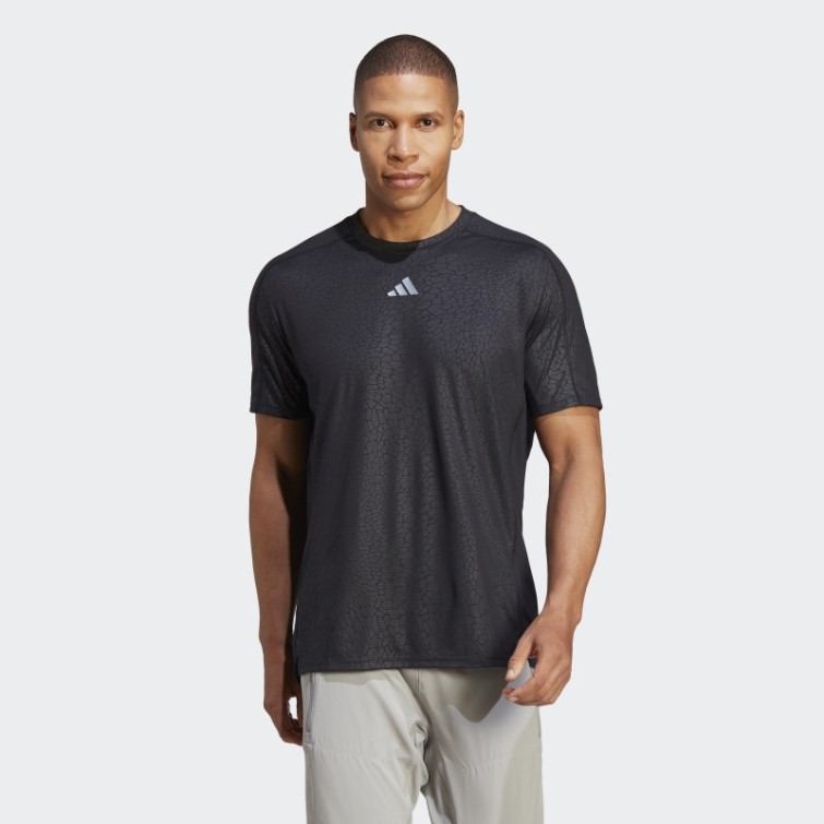 Adidas Entraînement Pu T-shirt Imprimé Noir