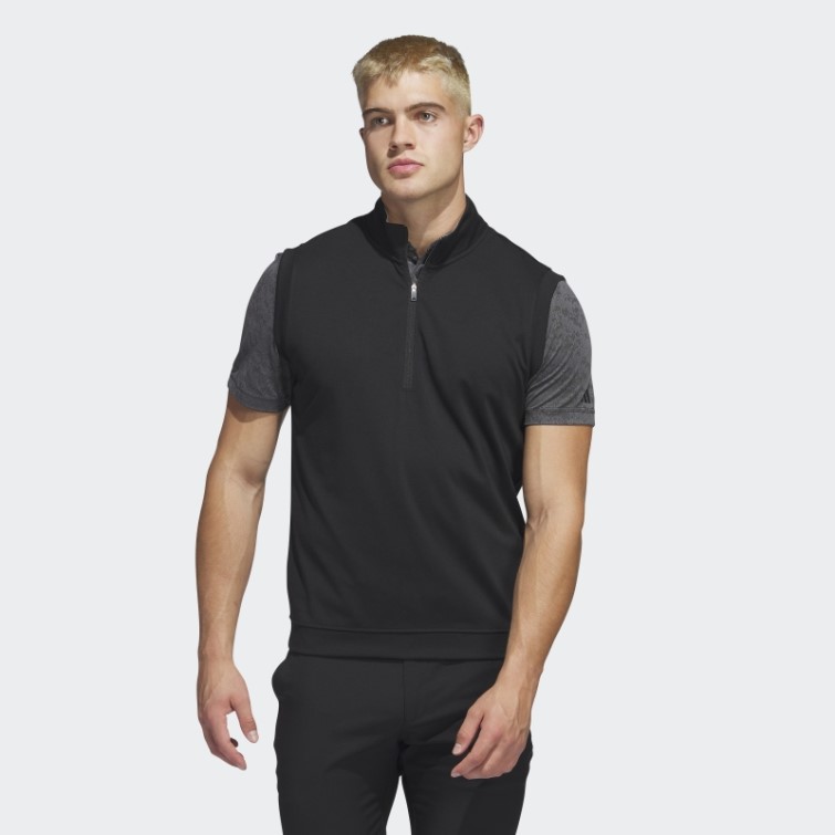 Adidas High 1/4-zip Pull Gilet Noir