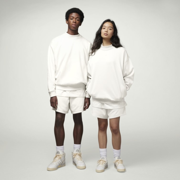 Sweat Adidas Basketball Crew Blanc Chaud