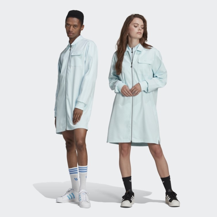 Bleu Adidas Adicolor Contempo Chemise Habillée Sur Mesure (neutre)